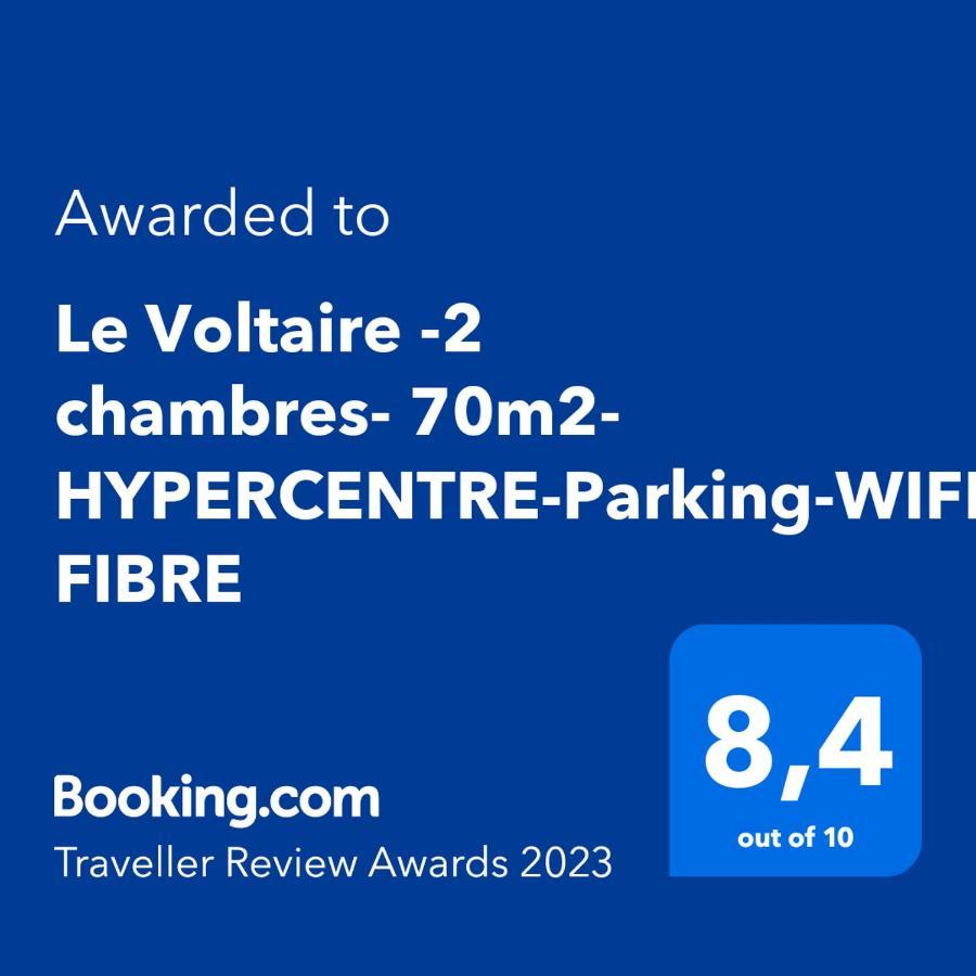 Le Voltaire -2 Chambres- 70M2- Hypercentre-Parking-Wifi Fibre- Nouvelle Literie Tarbes Esterno foto